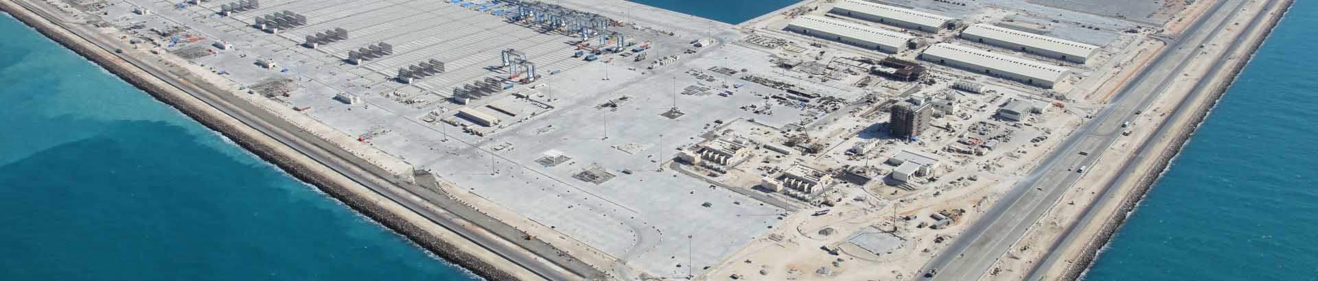 Aerial view of Khalifa Port